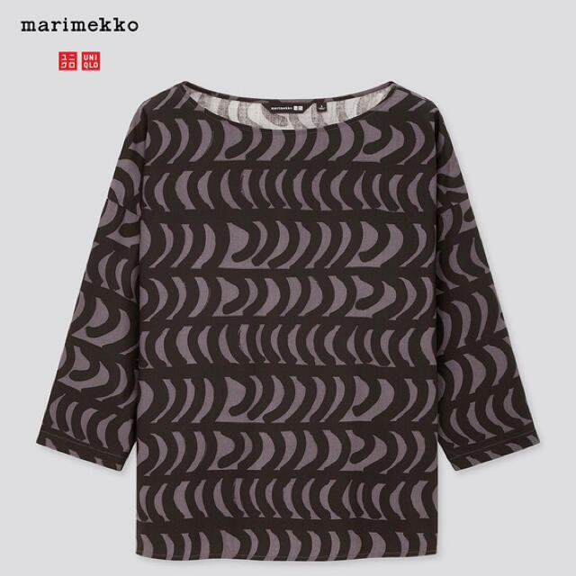 Lサイズ マリメッコ marimekko ユニクロ ベージュ 7部袖 - チュニック