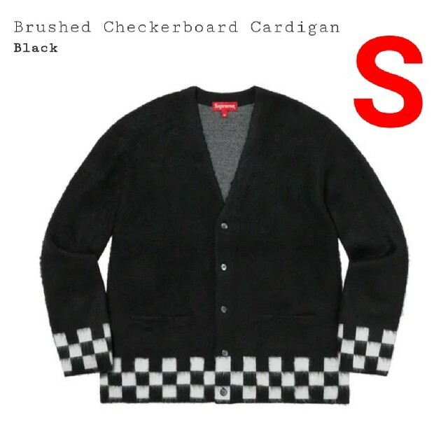 S Supreme Brushed Checkerboard Cardigan