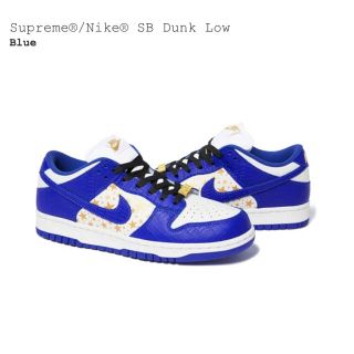 シュプリーム(Supreme)のSupreme × Nike SB Dunk Low BLUE 27センチ(スニーカー)