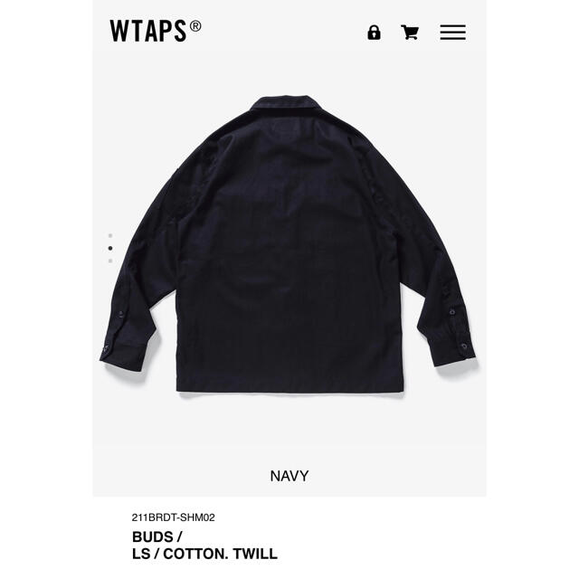 WTAPS 21SS BUDS LS NAVY L 新品未使用