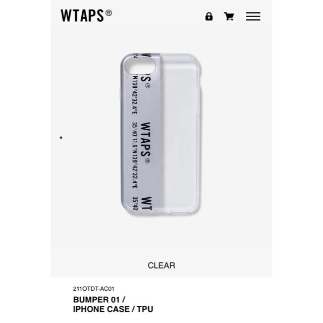 WTAPS 21SS BUMPER 01 新品未使用