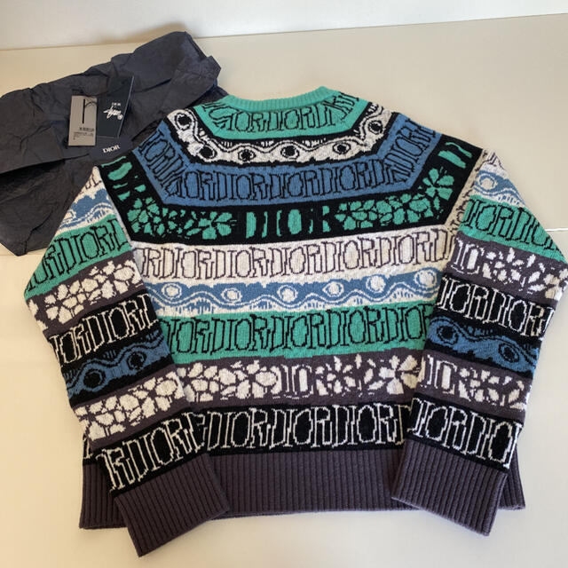 Dior stussy コラボ ニット セーター 完売品 Lサイズ