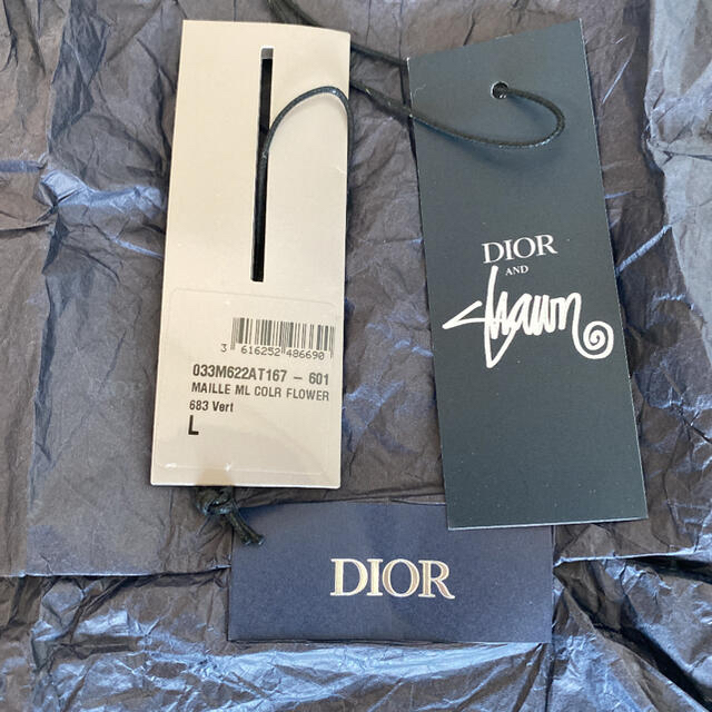 Dior(ディオール)のDior stussy コラボ　ニット　セーター　完売品　Lサイズ メンズのトップス(ニット/セーター)の商品写真