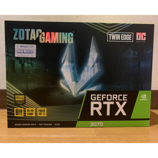 【新品】ZOTAC GeForce RTX 3070 Twin Edge OC