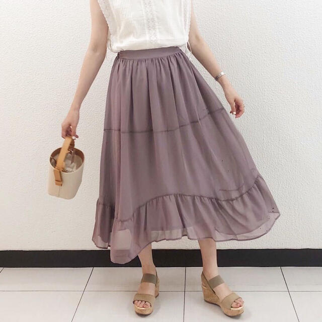 flower(フラワー)のswing tiered skirt  レディースのスカート(ロングスカート)の商品写真