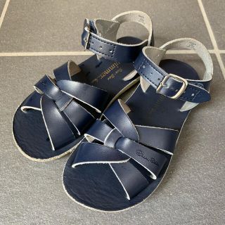 キャラメルベビー&チャイルド(Caramel baby&child )のsalt water sandals surfer navy 11(18cm)(サンダル)