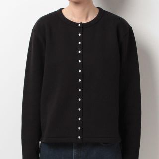 1回着用 agnes b. 裏起毛スナップボタンクルーネックコットン