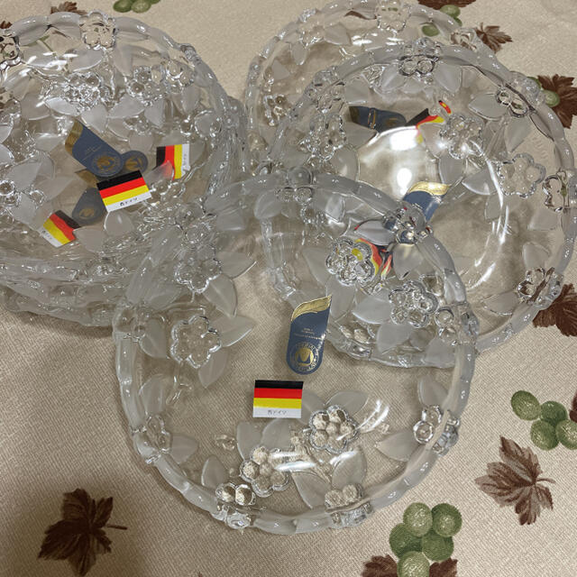 ドイツ製　ワルターグラス社　ガラス食器　6枚セット　コースター