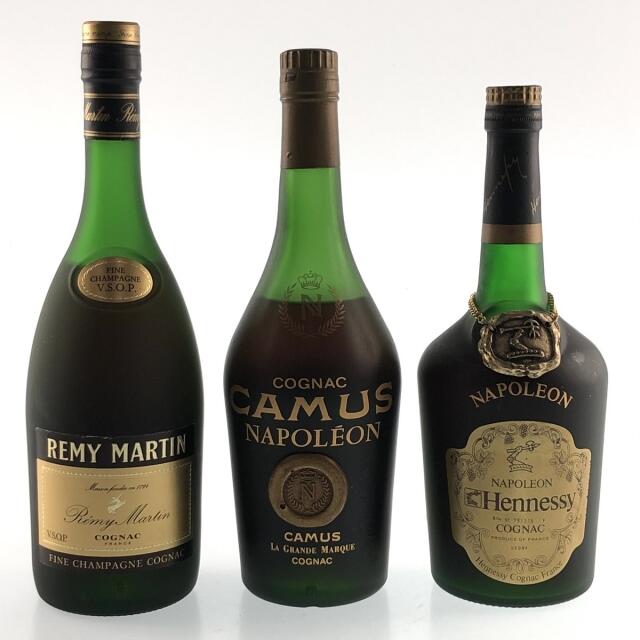 ウイスキー3本 REMY MARTIN CAMUS Hennessy コニャック
