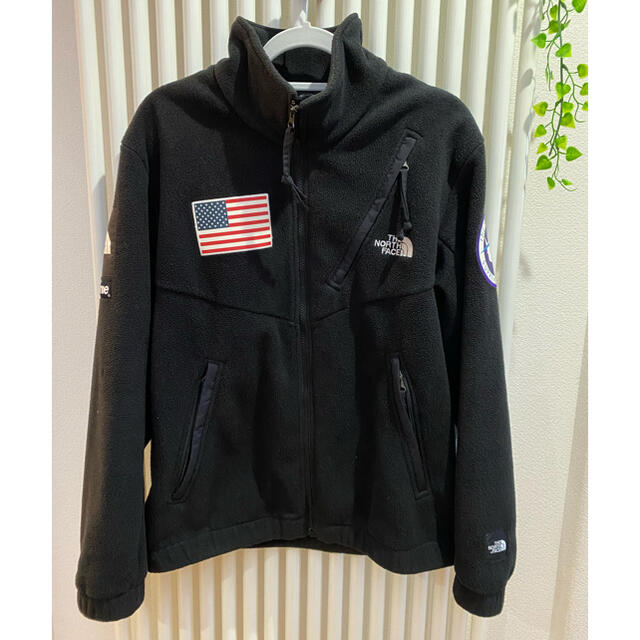 supreme 17ss north face fleece jacket