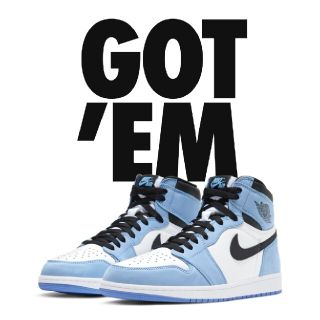 ナイキ(NIKE)のNIKE  AIR JORDAN 1 University Blue 27cm(スニーカー)