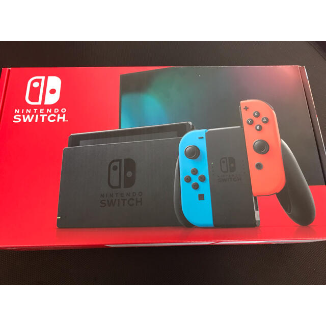 新品未開封　Nintendo Switch ネオンレッドネオンブルー新型スイッチ
