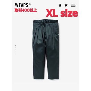 ダブルタップス(W)taps)の21SS WTAPS TUCK 02 TROUSERS GREEN XLサイズ(その他)