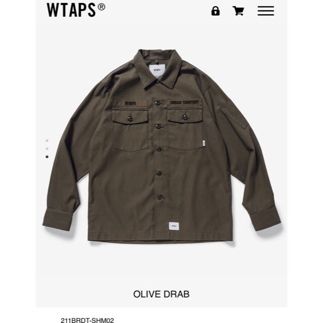 W)taps(ダブルタップス)の wtaps  BUDS / LS / COTTON. TWILL   XL メンズのトップス(シャツ)の商品写真