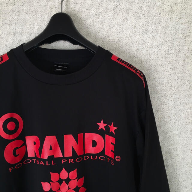 GRANDE FOOTBALL PRODUCTS ロンT 長袖Tシャツ ブラック スポーツ/アウトドアのサッカー/フットサル(ウェア)の商品写真