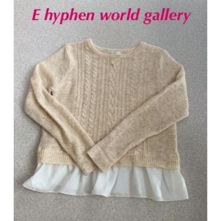 イーハイフンワールドギャラリー(E hyphen world gallery)のE hyphen world gallery  裾フリルニット (ニット/セーター)