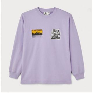 エイチアンドエム(H&M)のブラックアイパッチ　h&mコラボ　Lサイズ　ロンT(Tシャツ/カットソー(七分/長袖))