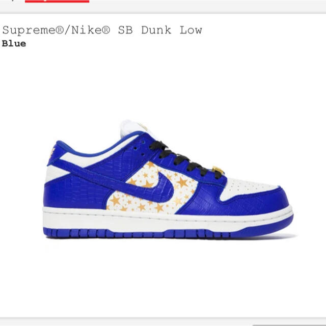 Supreme(シュプリーム)のSupreme / Nike SB Dunk Low BLUE  28cm  メンズの靴/シューズ(スニーカー)の商品写真