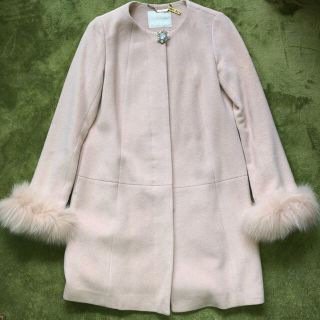 セシルマクビー(CECIL McBEE)の【美品】セシルマクビー　ファー　ウールコート(毛皮/ファーコート)