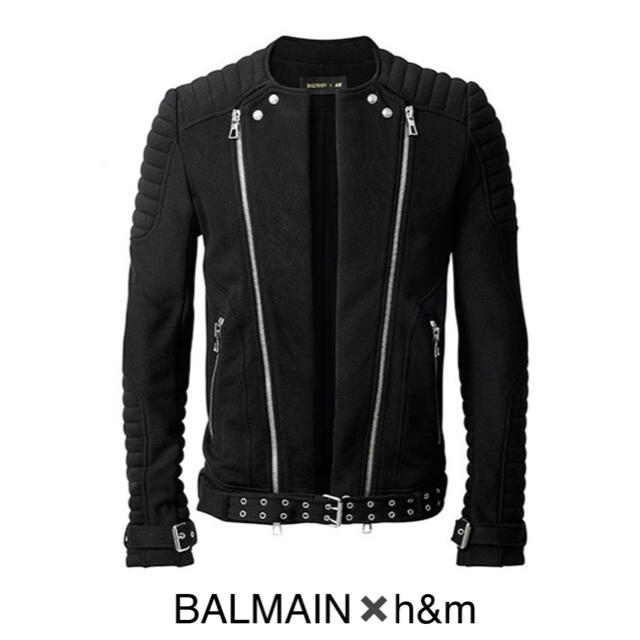 balmain×h&m ライダース サイズM - ライダースジャケット