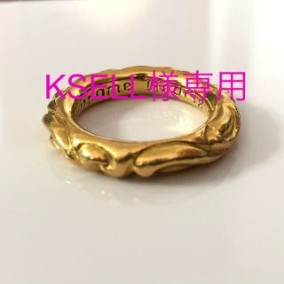 クロムハーツ(Chrome Hearts)の《KSELL様専用》クロムハーツ　スクロールバンド　リング　22K(リング(指輪))