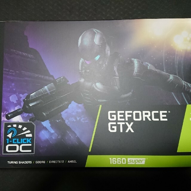 グラボ NVIDIA GEFORCE GTX 1660 Super○バックプレート