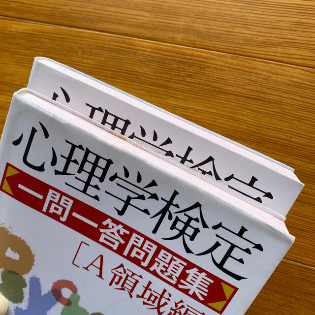 【2021年4月末までの出品です】心理学検定一問一答問題集 Ａ・Ｂ　セット エンタメ/ホビーの本(資格/検定)の商品写真