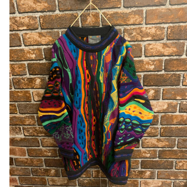 COOGI(クージー)のCOOGI クージー 3Dニット マルチカラー メンズのトップス(ニット/セーター)の商品写真