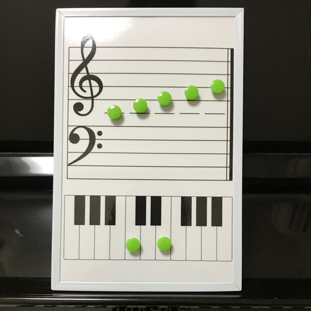 五線紙・鍵盤マグネット 楽器の鍵盤楽器(その他)の商品写真