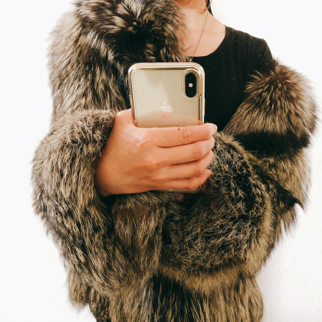 毛皮コート　シルバーフォックス レディースのジャケット/アウター(毛皮/ファーコート)の商品写真