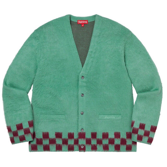 Supreme Brushed Checkerboard cardigan