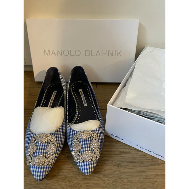 訳あり商品 MANOLO 36.5 フラット マノロブラニク BLAHNIK 新同