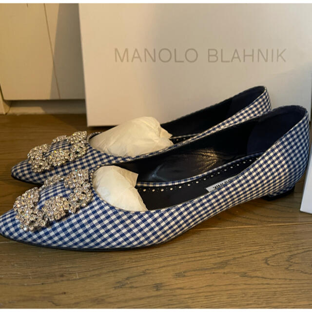 MANOLO BLAHNIK(マノロブラニク)の新同☆MANOLO BLAHNIK マノロブラニク フラット 36.5 レディースの靴/シューズ(バレエシューズ)の商品写真