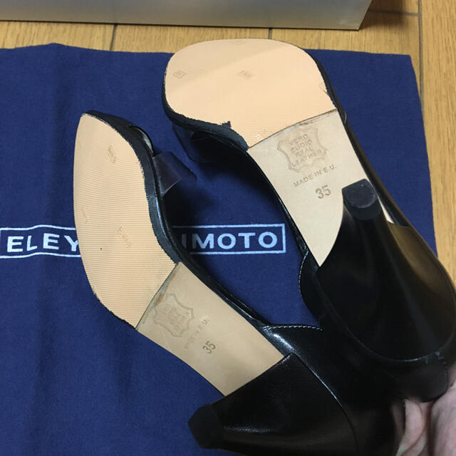 ELEY KISHIMOTO(イーリーキシモト)のイーリーキシモト黒パンプス35美品 レディースの靴/シューズ(ハイヒール/パンプス)の商品写真