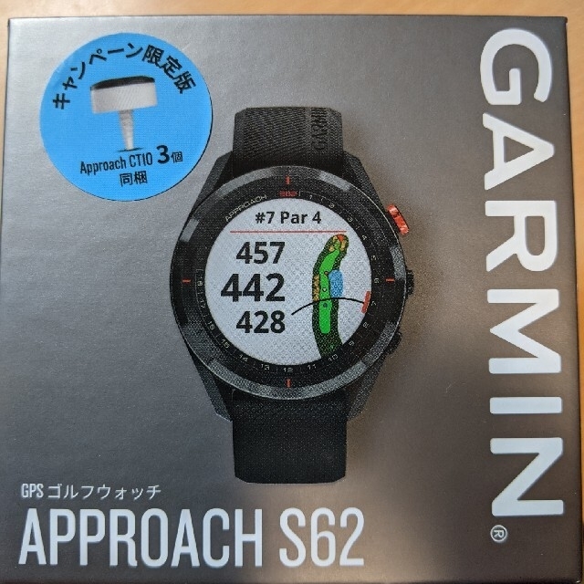 ガーミンGARMIN Approach S62 Black CT10×3 セット