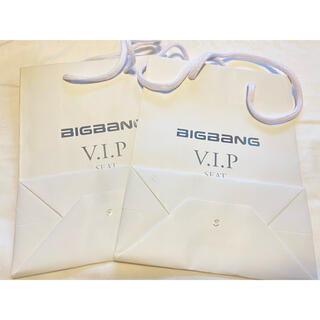 BIGBANG VIPシート ショッパー 紙袋 2点セット(アイドルグッズ)