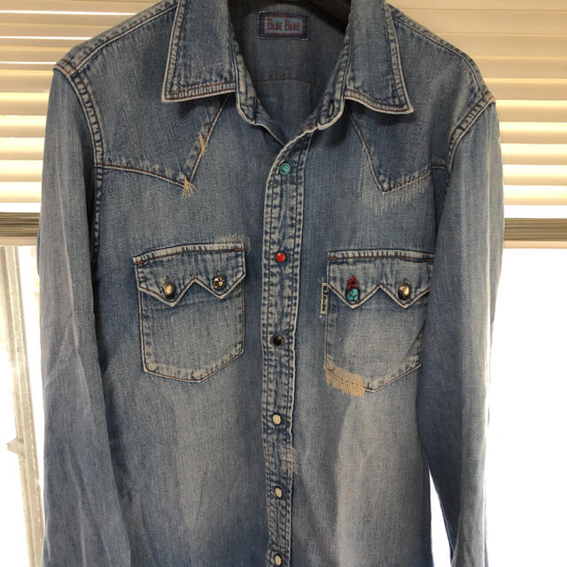 BlueBlue western shirt B'z稲葉さん着用 メンズ BlueBlue western shirt B'z稲葉さん着用 メンズ