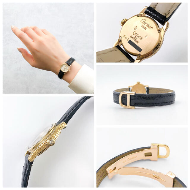 Cartier(カルティエ)の【仕上済】カルティエ リビエラ K18YG 純正ダイヤ レディース 腕時計 レディースのファッション小物(腕時計)の商品写真