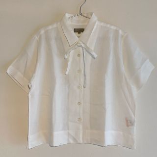 マーガレットハウエル(MARGARET HOWELL)のマーガレットハウエル　MHL リネン　リボン　SOFT LINEN(シャツ/ブラウス(半袖/袖なし))