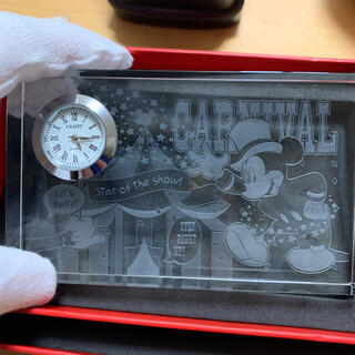 ディズニー(Disney)のディズニー❣️クリスタル置き時計(置時計)