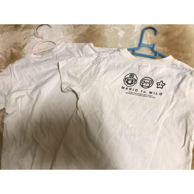 A BATHING APE(アベイシングエイプ)のAPE コラボTシャツ　マリオ　アローズ　2枚セット キッズ/ベビー/マタニティのキッズ服男の子用(90cm~)(Tシャツ/カットソー)の商品写真