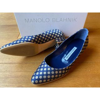 マノロブラニク(MANOLO BLAHNIK)のリストニー　ドゥロワー別注　35.5(ハイヒール/パンプス)