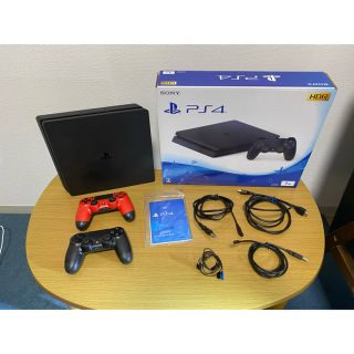 ソニー(SONY)のPS4本体セット(JETBLACK/1TB)➕純正コントローラー1個(家庭用ゲーム機本体)