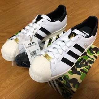 アベイシングエイプ(A BATHING APE)のBAPE × ADIDAS SUPERSTAR 80S "WHITE/BLACK(スニーカー)