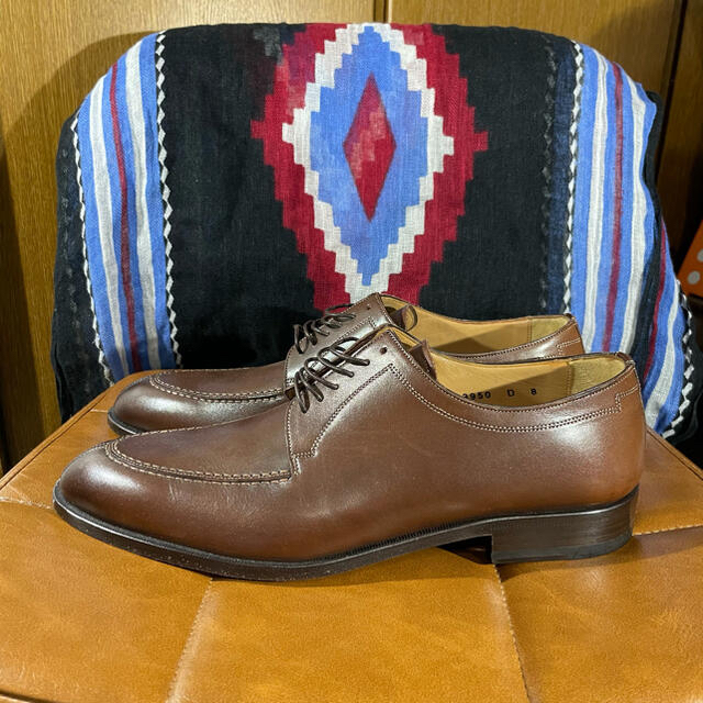 Santoni(サントーニ)のサントーニ ドレスシューズ Uチップ 焦茶 26.5cm SANTONI メンズの靴/シューズ(ドレス/ビジネス)の商品写真