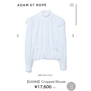 アダムエロぺ(Adam et Rope')の新品GANNI ガニー　ブラウス　(シャツ/ブラウス(長袖/七分))