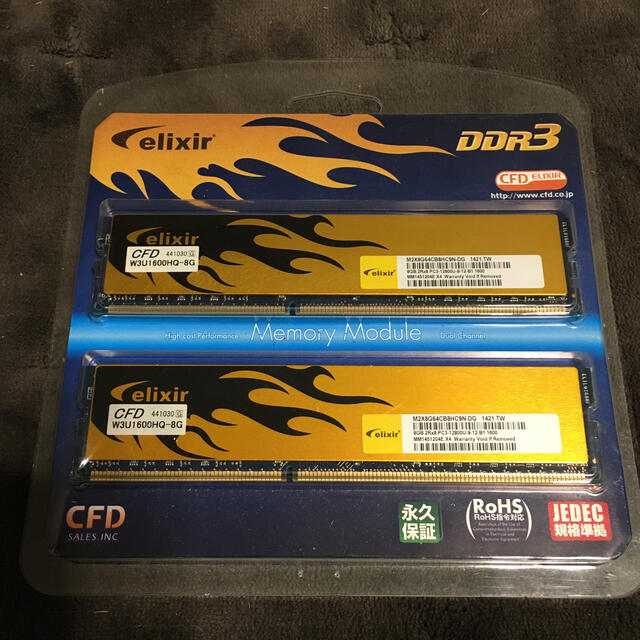 CFD ELIXIR W3U1600HQ-8G DDR3 PC3-12800