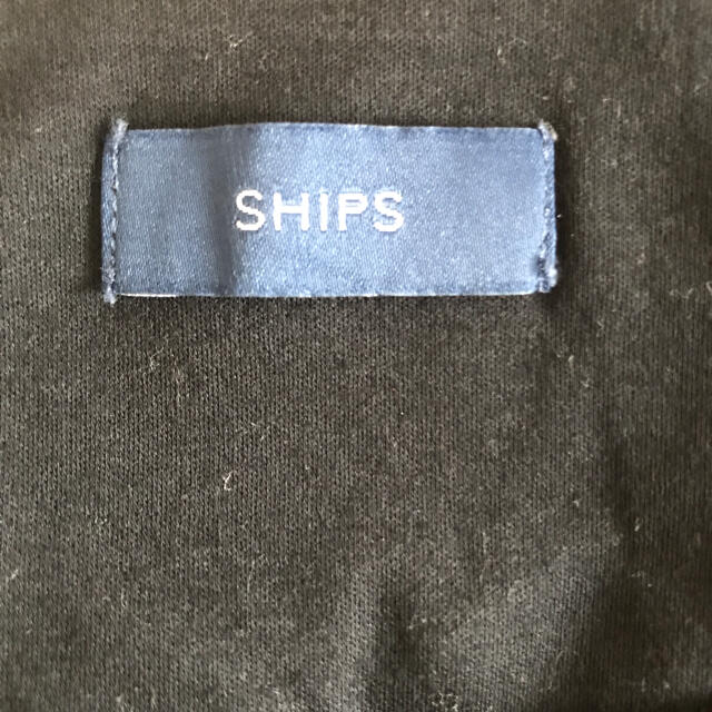 SHIPS(シップス)のSHIPSコットンノースリーブカットソー　ネイビー レディースのトップス(カットソー(半袖/袖なし))の商品写真