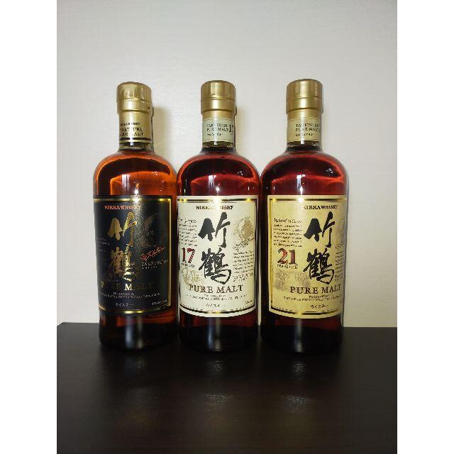 在庫処分】 ニッカウヰスキー - ニッカ 竹鶴&竹鶴17年&竹鶴21年 3本