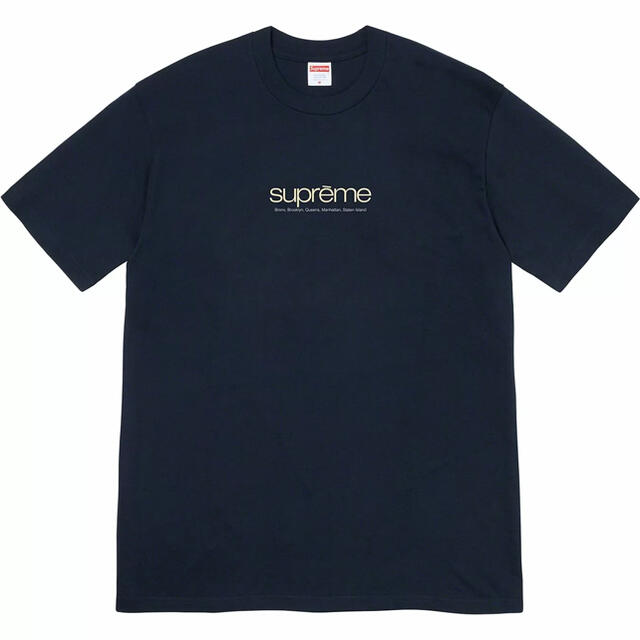 Supreme(シュプリーム)のsupreme Five Boroughs Tee navy xl メンズのトップス(Tシャツ/カットソー(半袖/袖なし))の商品写真